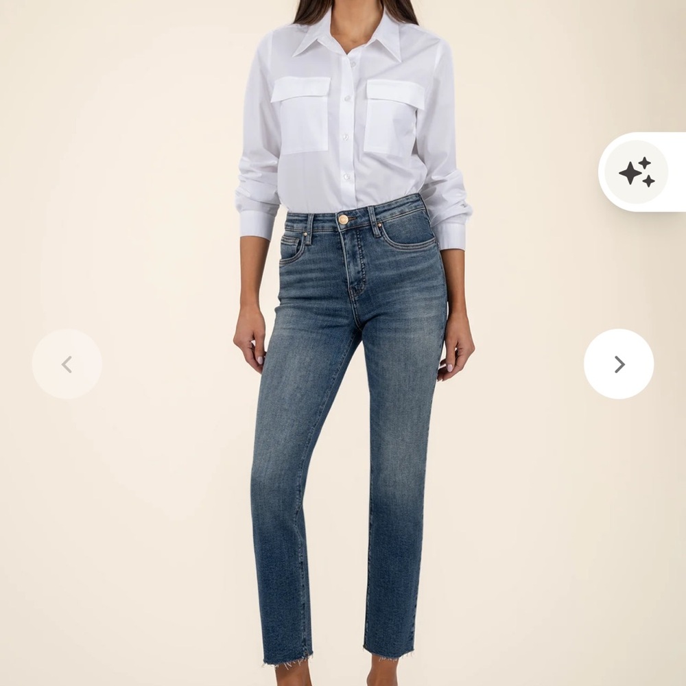 Kut from the Kloth Blue Straight Leg Jeans